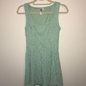 Francesca’s Mint Green Lace Dress